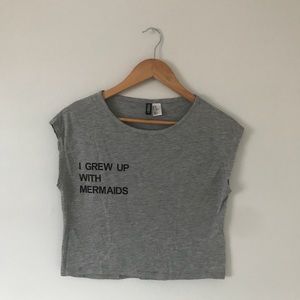H&M “i grew up with mermaids” tee size XS